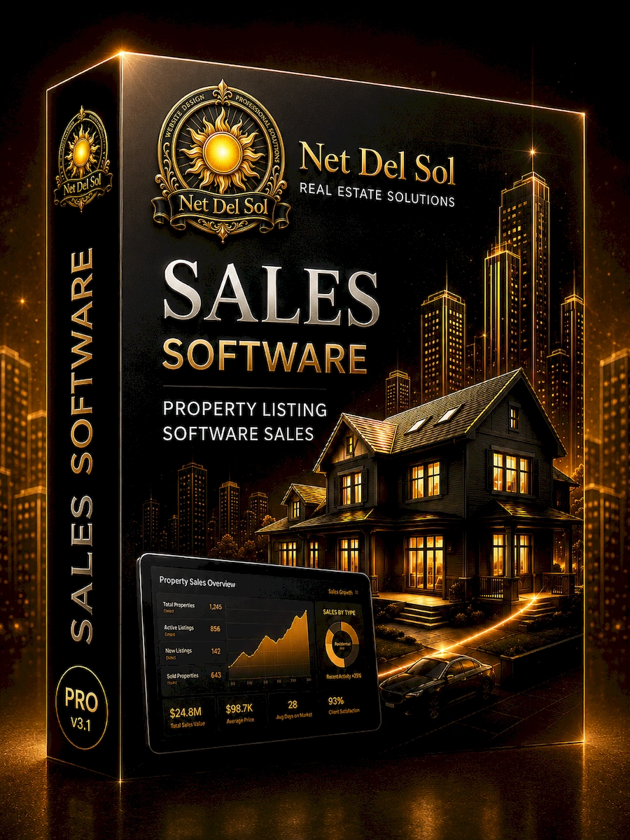 Net Del Sol sales property listing software package