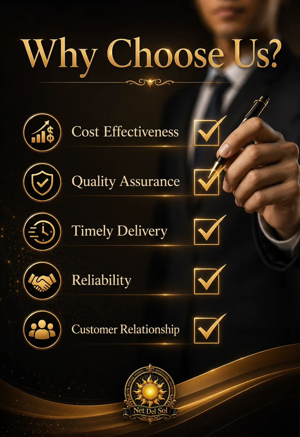 Net Del Sol reasons to choose professional website design services